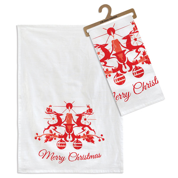 Merry Christmas Tea Towel - Set of 4