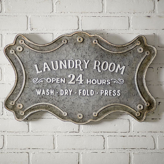 Laundry Room Metal Sign