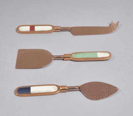 Cheese Knives Contemporary - Burnt Umber (set of 3)