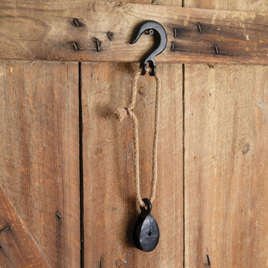 Load image into Gallery viewer, Hook With Cast Iron Pulley
