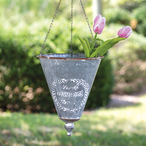 conical hanging planter Fresh Flower Market Hanging Planter – The Cottage Store