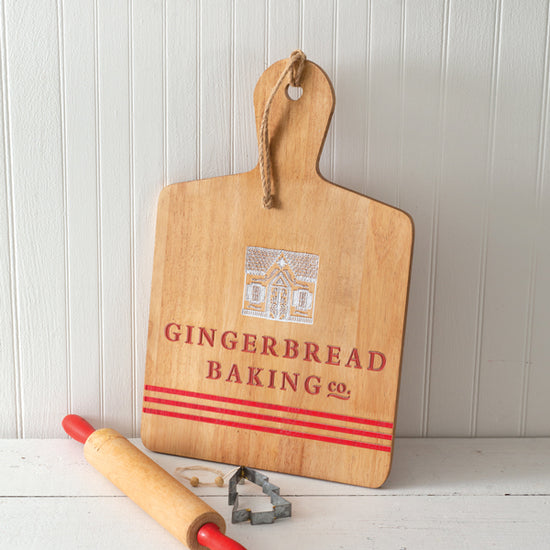 Gingerbread Baking Wood Cutting Board