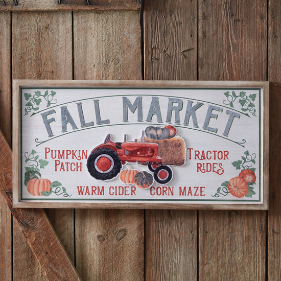 Load image into Gallery viewer, Fall Market Wall Sign
