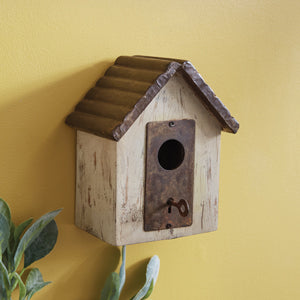 Load image into Gallery viewer, Antique-Inspired Lock and Key Birdhouse
