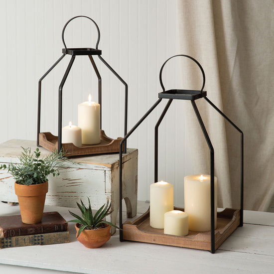Load image into Gallery viewer, Set of Two Everett Lanterns
