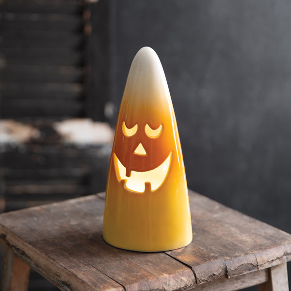 fancyalamode キャンディポット Ceramic Candy Corn Jack-O-Lantern – The Cottage Store
