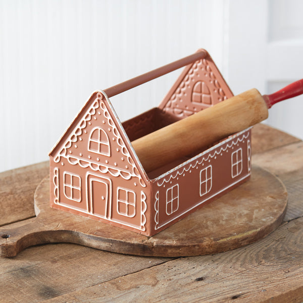 Load image into Gallery viewer, Gingerbread House Toolbox Caddy
