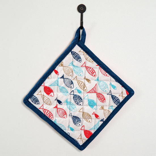 Load image into Gallery viewer, Fish in the Sea Pot Holder - Box of 4
