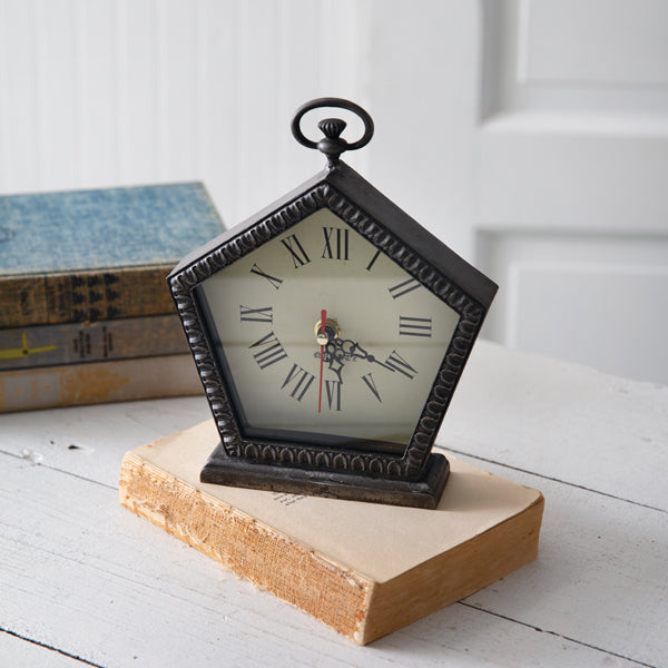Pentagon Tabletop Clock – The Cottage Store