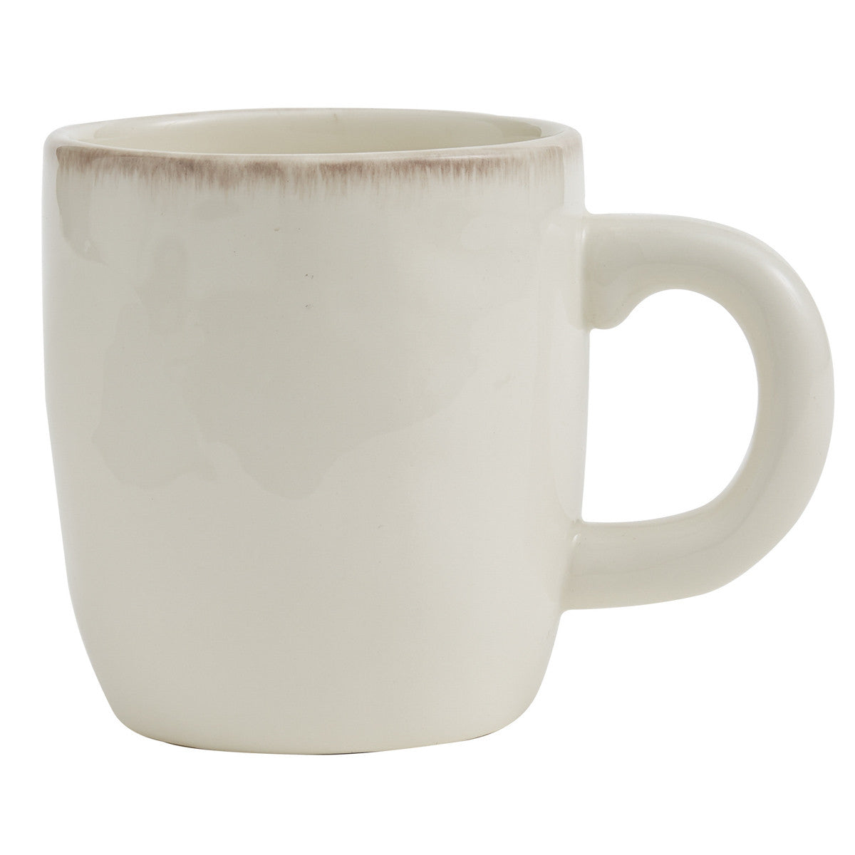 Village mug - plain - Cream - Set of 4