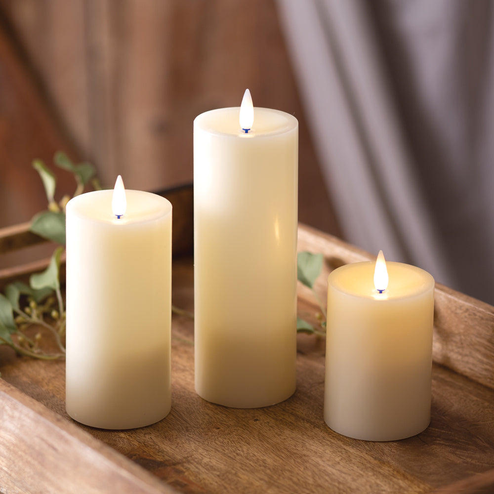 Infinite Wick Wax Pillar Candle - 3 x 8
