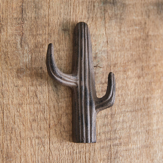 Load image into Gallery viewer, Cast Iron Cactus Hook - Box of 2
