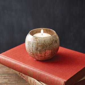 Load image into Gallery viewer, Set of Two Mica Tea Light Holders
