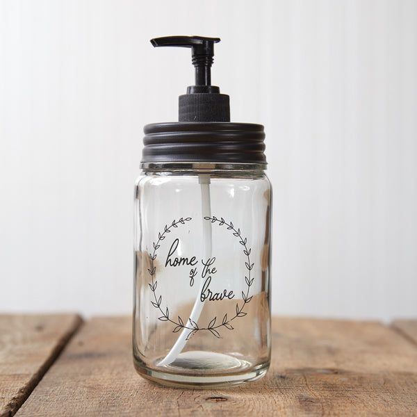 Load image into Gallery viewer, Home Of The Brave Soap Dispenser
