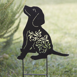 Puppy Silhouette Yard Stake DISC