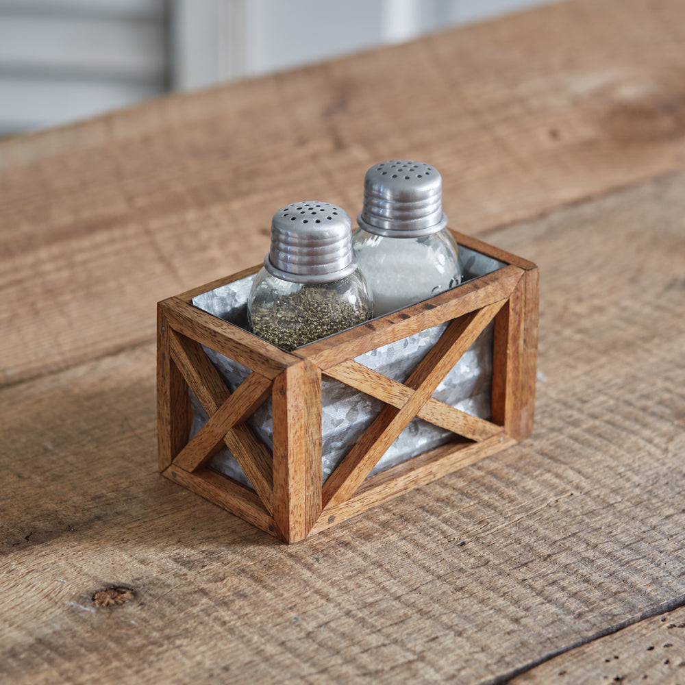 Load image into Gallery viewer, Barn Door Salt and Pepper Caddy
