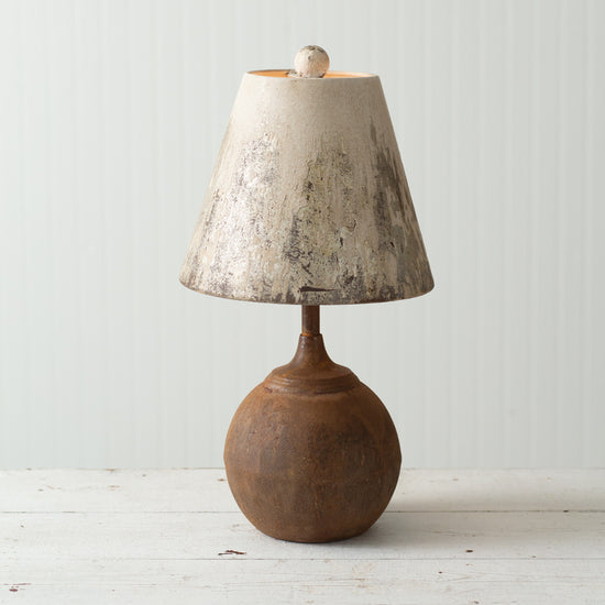 Antique-Inspired Cannon Ball Tabletop Lamp