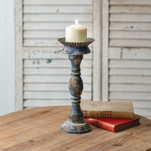 Load image into Gallery viewer, Large Distressed Candle Stand
