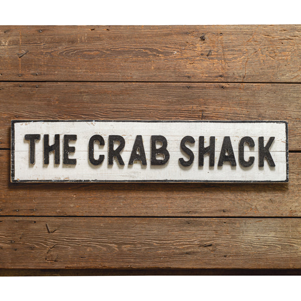 Crab Shack Wood Wall Sign