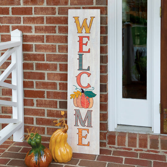 Load image into Gallery viewer, Autumn Welcome Porch Sign
