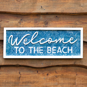 Welcome to the Beach Wall Sign