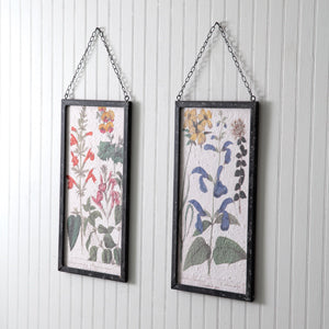 Load image into Gallery viewer, Set of Two Perennial Botanical Framed Prints
