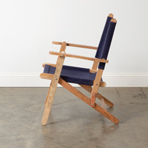 Load image into Gallery viewer, Navy Canvas Folding Chair

