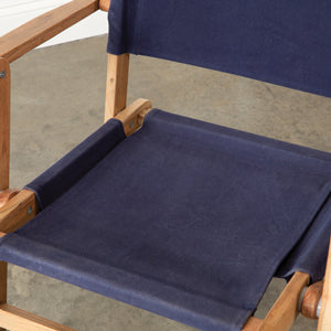 Load image into Gallery viewer, Navy Canvas Folding Chair
