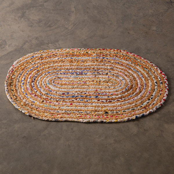 Braided Rag Rugs Square Hand-Braided Accent Rag Rug – The Cottage Store