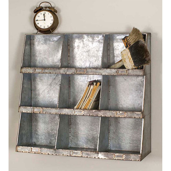 Galvanized Wall Cubbies