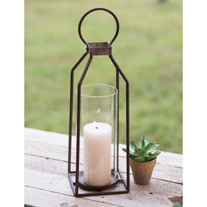 Load image into Gallery viewer, Large Greenville Pillar Candle Lantern
