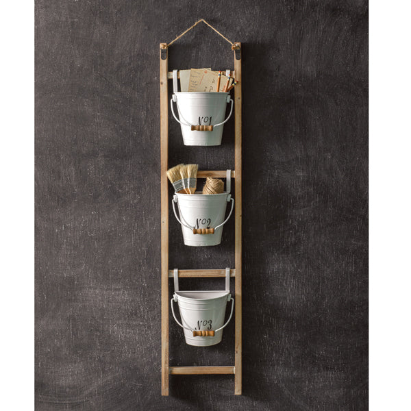 Hanging Ladder with Numbered Buckets