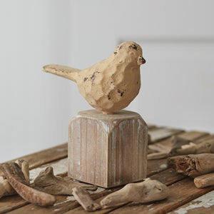 Load image into Gallery viewer, Cast Iron Bird with Wood Base
