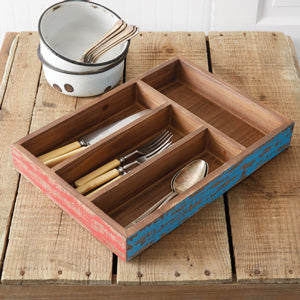 Load image into Gallery viewer, Reclaimed Wood Utensil Tray
