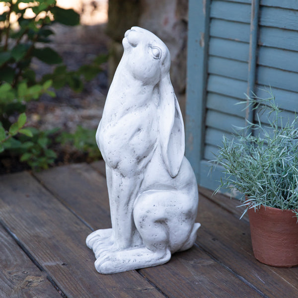 Load image into Gallery viewer, Gazing Hare Garden Statue
