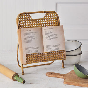 Metal Bamboo Cookbook Stand