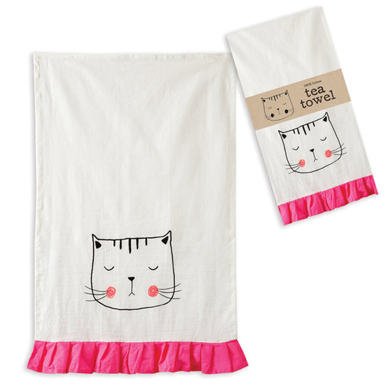 Kitty Tea Towel - Box of 4