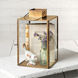 Large Hayworth Lantern - Antique Brass