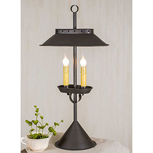Large Double Candle Desk Lamp